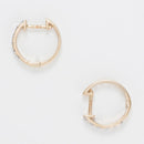 Linéa" Earrings Diamonds 0,08Ct/24 - Yellow Gold 375/1000