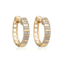 Boucles D'Oreilles "Linéa" Diamants 0,08Ct/24 - Or Jaune 375/1000