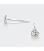 Boucles D'Oreilles "Coeurs Diamond" - Diamants 0,07Ct/20 - Or Blanc