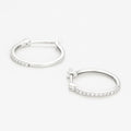 Boucles D'Oreilles "Créoles Sublimes" Diamants 0,10Ct/26