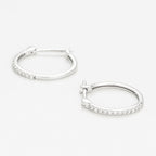 Boucles D'Oreilles "Créoles Sublimes" Diamants 0,10Ct/26