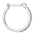 Earrings "Sublime Hoops" 0.10Ct/26 Diamonds