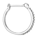 Boucles D'Oreilles "Créoles Sublimes" Diamants 0,10Ct/26 - Or Blanc