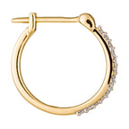 Boucles D'Oreilles "Créoles Sublimes" D0,10Ct/26 - Or Jaune 375/1000