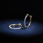 Boucles D'Oreilles "Créoles Sublimes" D0,10Ct/26 - Or Jaune 375/1000