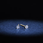 "My Little Flea 0.10Ct" Earrings - 375/1000 Yellow Gold