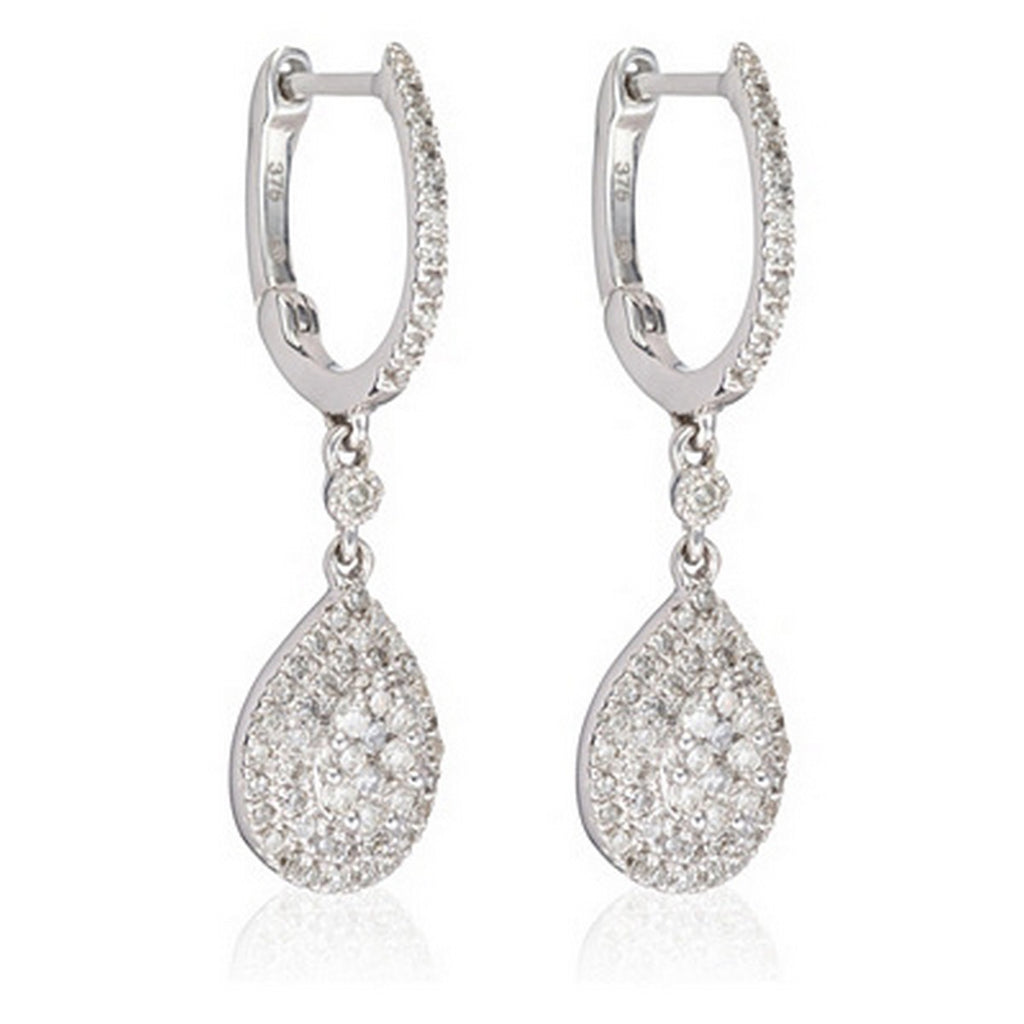 Boucles D'Oreilles "Princesse Stella" Diamants 0,33/128 - Or Blanc