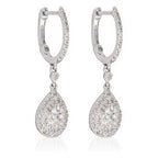 Boucles D'Oreilles "Princesse Stella" Diamants 0,33/128 - Or Blanc