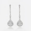 Boucles D'Oreilles "Princesse Stella" Diamants 0,33/128 - Or Blanc 375/1000