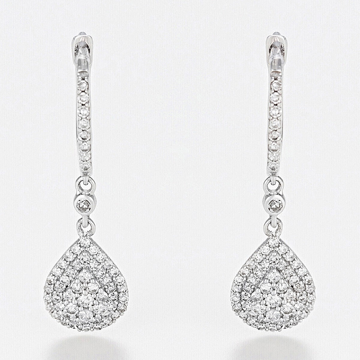 Boucles D'Oreilles "Princesse Stella" Diamants 0,33/128 - Or Blanc