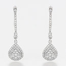 Boucles D'Oreilles "Princesse Stella" Diamants 0,33/128 - Or Blanc 375/1000