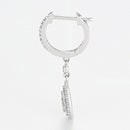 Boucles D'Oreilles "Princesse Stella" Diamants 0,33/128 - Or Blanc 375/1000