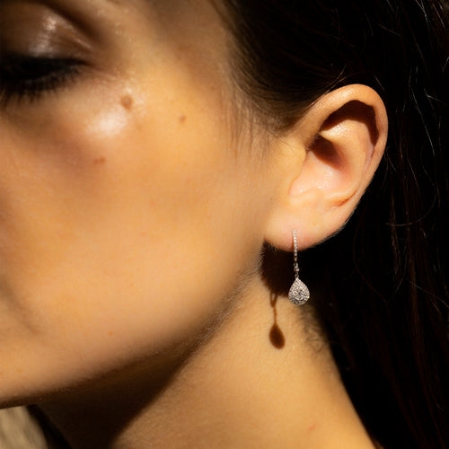 Boucles D'Oreilles "Princesse Stella" Diamants 0,33/128 - Or Blanc