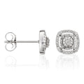 Boucles D'Oreilles "Carré Richesse" Diamants 0,25/116