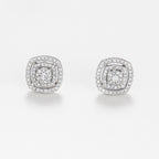 Boucles D'Oreilles "Carré Richesse" Diamants 0,25/116