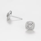 Boucles D'Oreilles "Carré Richesse" Diamants 0,25/116