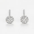 Boucles D'Oreilles "Round Stud" Diamants 0,02/14