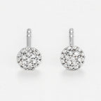 Boucles D'Oreilles "Round Stud" Diamants 0,02/14
