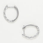 Boucles D'Oreilles "Créoles Trenzas  0,15Ct/44