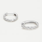 Boucles D'Oreilles "Créoles Trenzas  0,15Ct/44