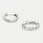 Boucles D'Oreilles "Créoles Trenzas  0,15Ct/44