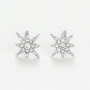 "Star" Earrings 0.12Ct/ 34 - White Gold