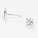 "Star" Earrings 0.12Ct/ 34 - White Gold