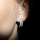 Blanc Pendientes Pavé Quilates Diamante 1.00/210 - Oro 375/1000