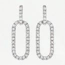 Boucles D'Oreilles "Thouéris" D0,12/60 - Or Blanc 375/1000