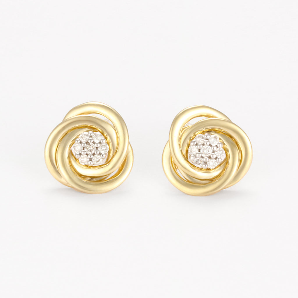 Boucles D'Oreilles "Fleurs Torsadées" D0,08/14