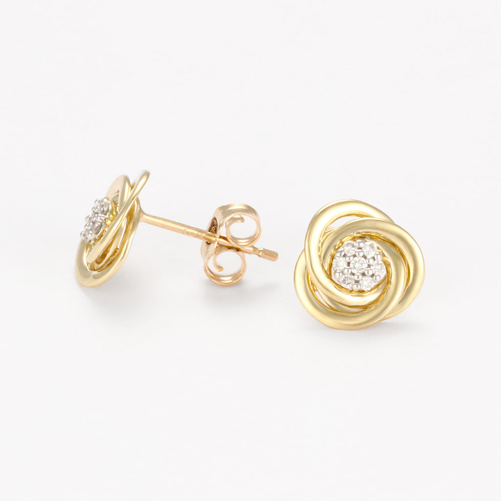 Boucles D'Oreilles "Fleurs Torsadées" D0,08/14