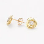 Boucles D'Oreilles "Fleurs Torsadées" D0,08/14