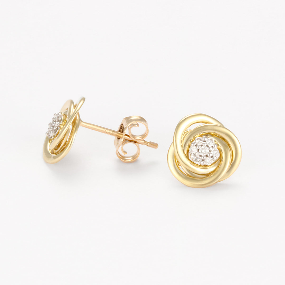 Boucles D'Oreilles "Fleurs Torsadées" D0,08/14