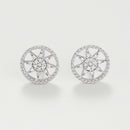 Boucles D'Oreilles "Erinye" D0,07/30 - Or Blanc 375/1000