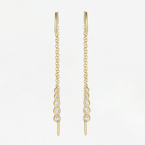 Boucles D'Oreilles "Khonsu" D0,10/10 - Or Jaune 375/1000