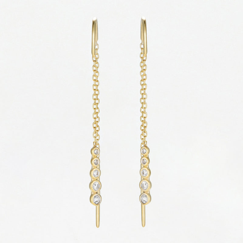 Boucles D'Oreilles "Khonsu" D0,10/10 - Or Jaune 375/1000