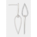 Boucles D'Oreilles "Javiana" D0,20/68 - Or Blanc 375/1000