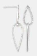 Boucles D'Oreilles "Javiana" D0,20/68 - Or Blanc 375/1000