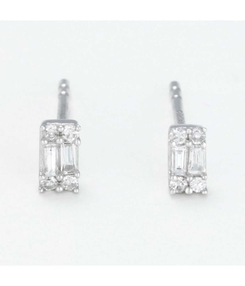 Boucles D'Oreilles "Lumière Éthérée" - D0,10/12 - Or Blanc
