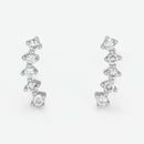 Boucles D'Oreilles "Aries" D0,10/10 - Or Blanc 375/1000