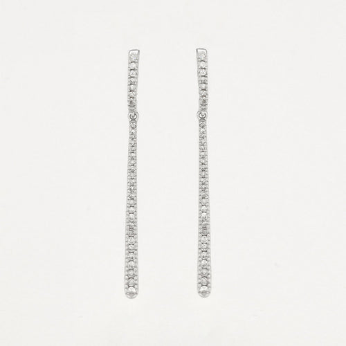 Boucles D'Oreilles "Fancy" D0,50/64 - Or Blanc 375/1000