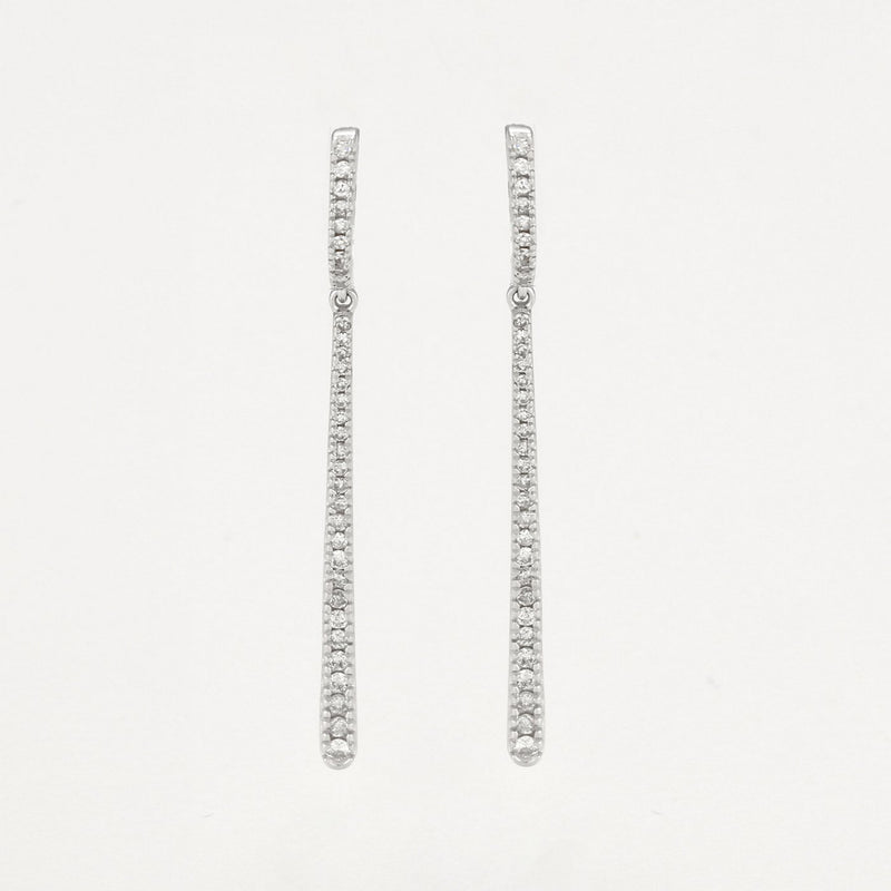 Boucles D'Oreilles "Fancy" D0,50/64 - Or Blanc 375/1000