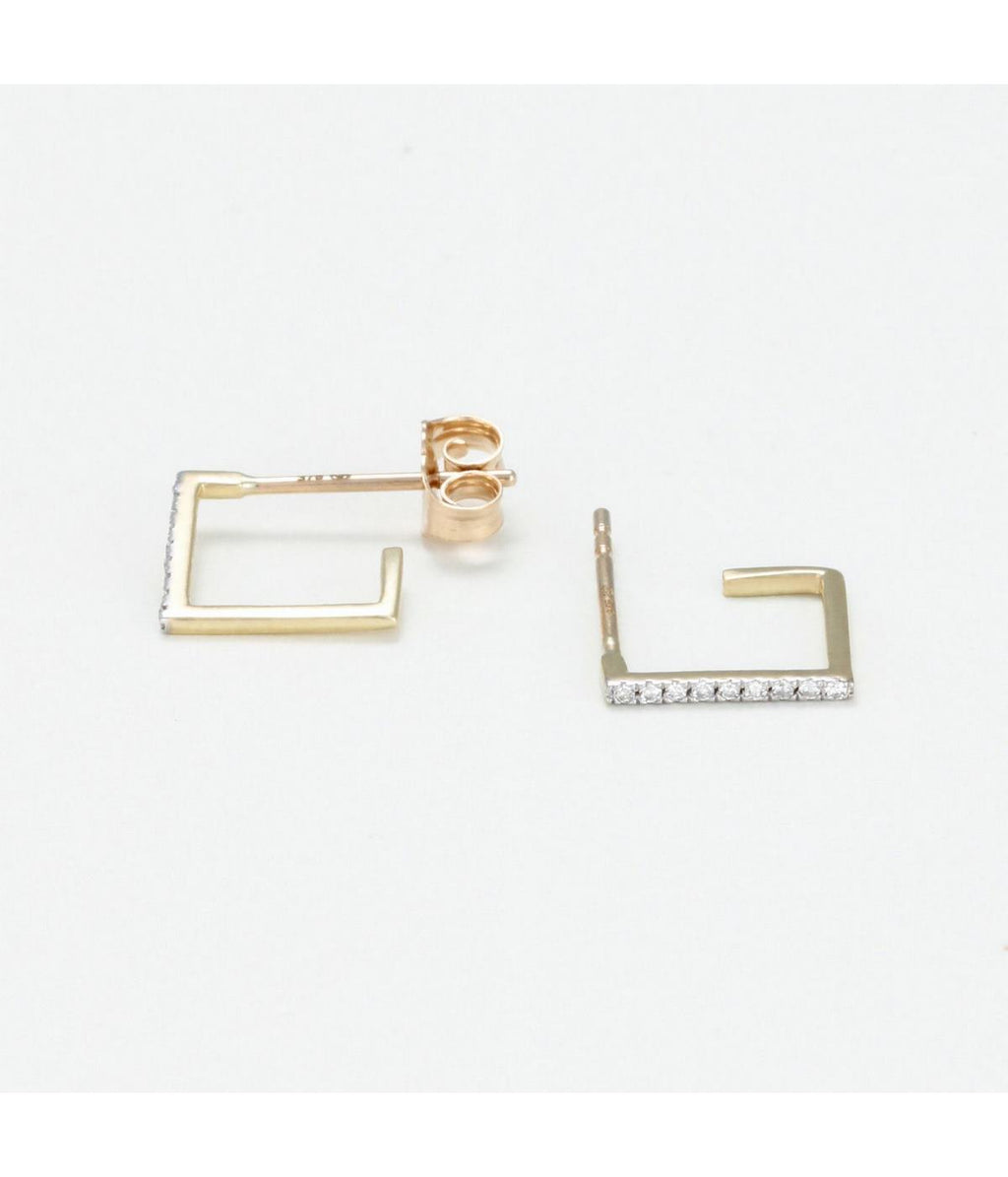 "Vision" Earrings - D0.05/18 - Yellow Gold