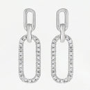 Boucles D'Oreilles "Mélété" D0,10/50 - Or Blanc 375/1000