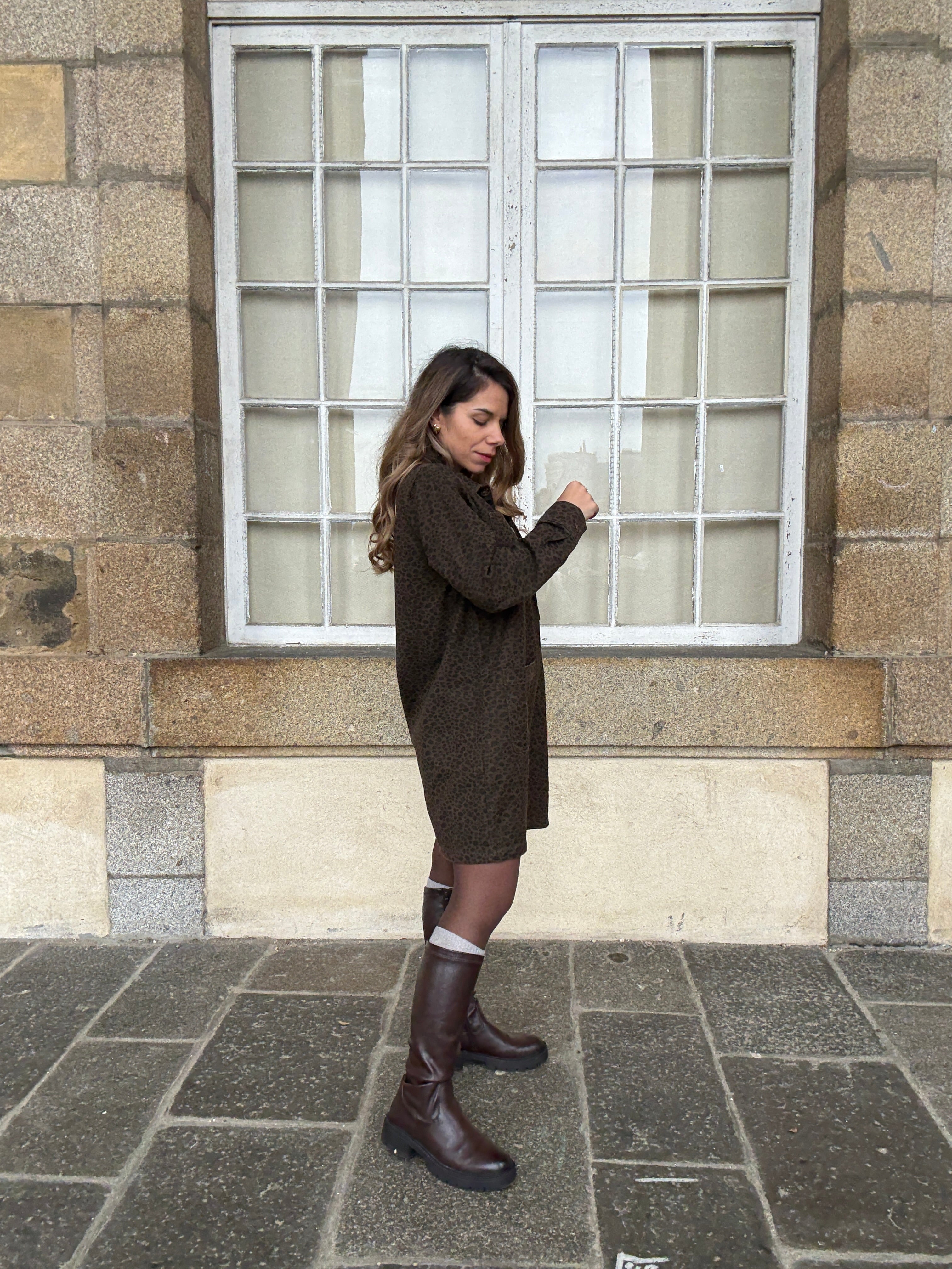 Vestido Alix leopardo