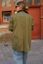 Constance Khaki Mid-Length Jacket