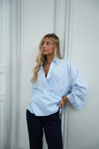 Blusa cruzada Ross - Azul