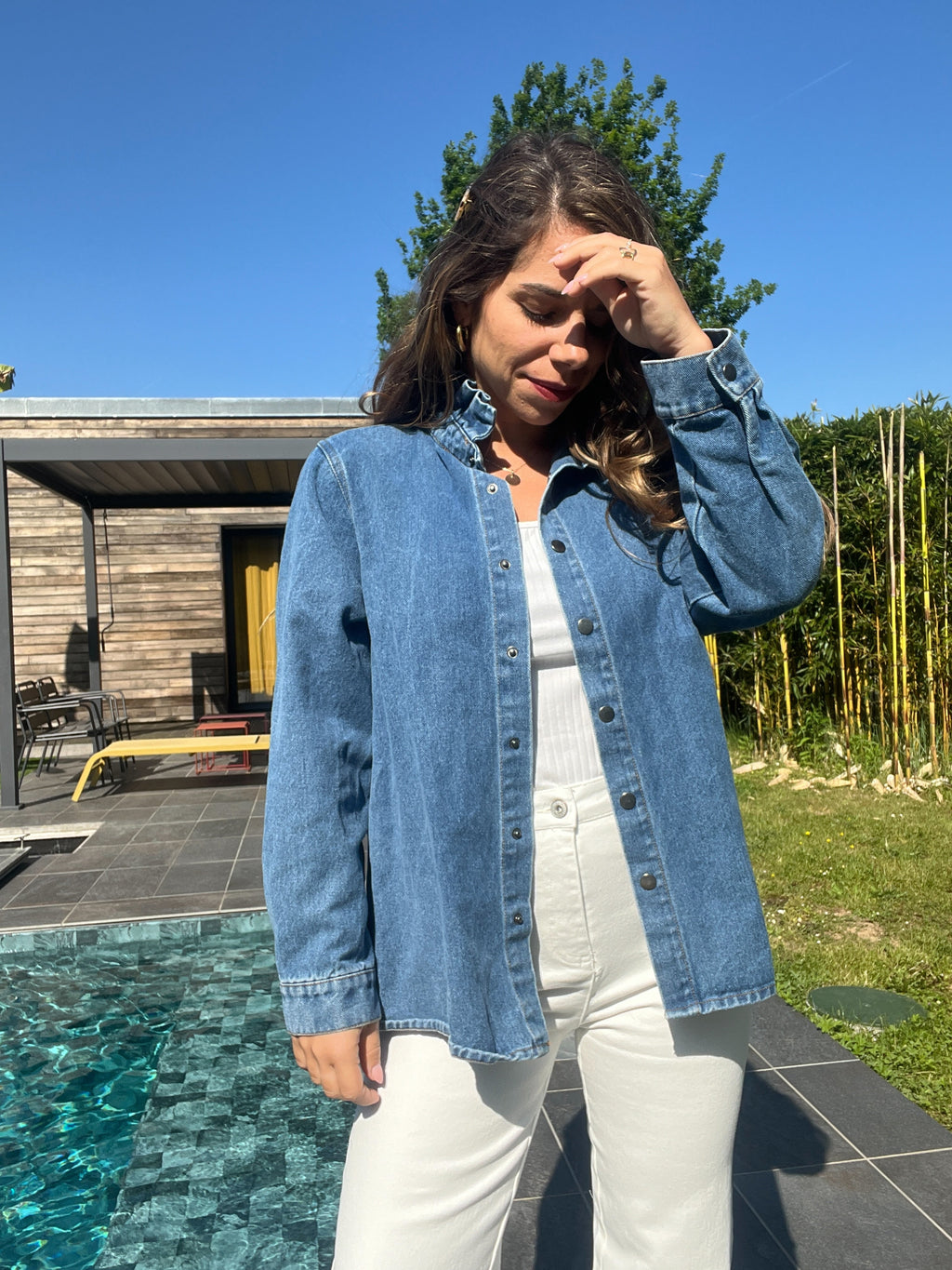 Veste En Jean Céleste