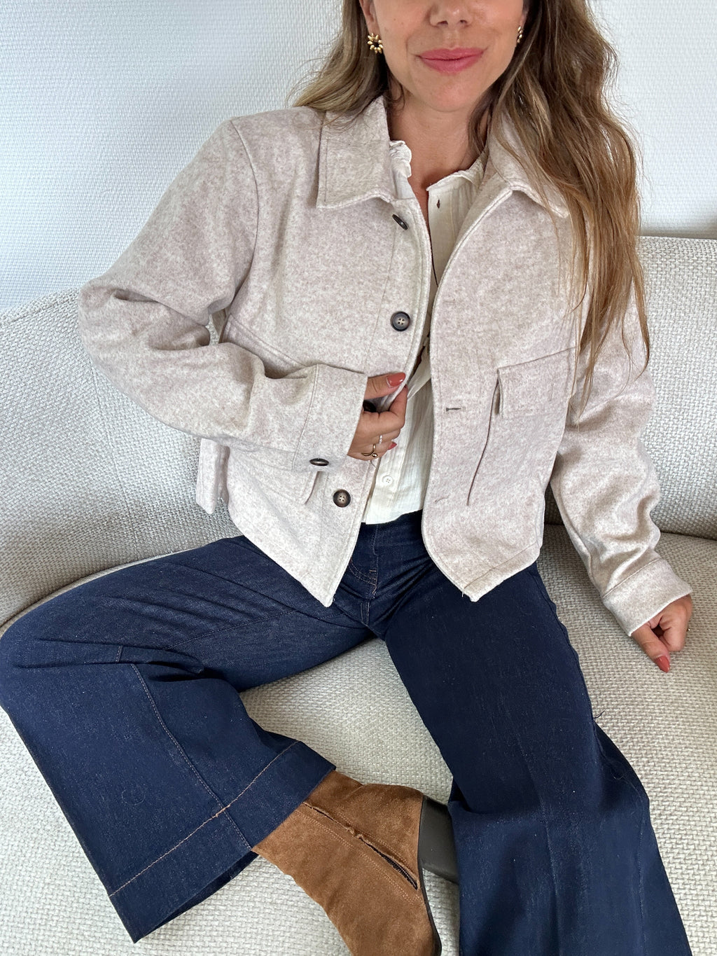Veste chaude Max beige