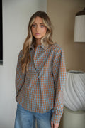 Pola Azul - Camisa Cuadros
